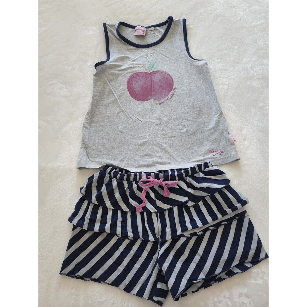 Peter Alexander Girls Tank/Shorts Pajama Set Sz 6